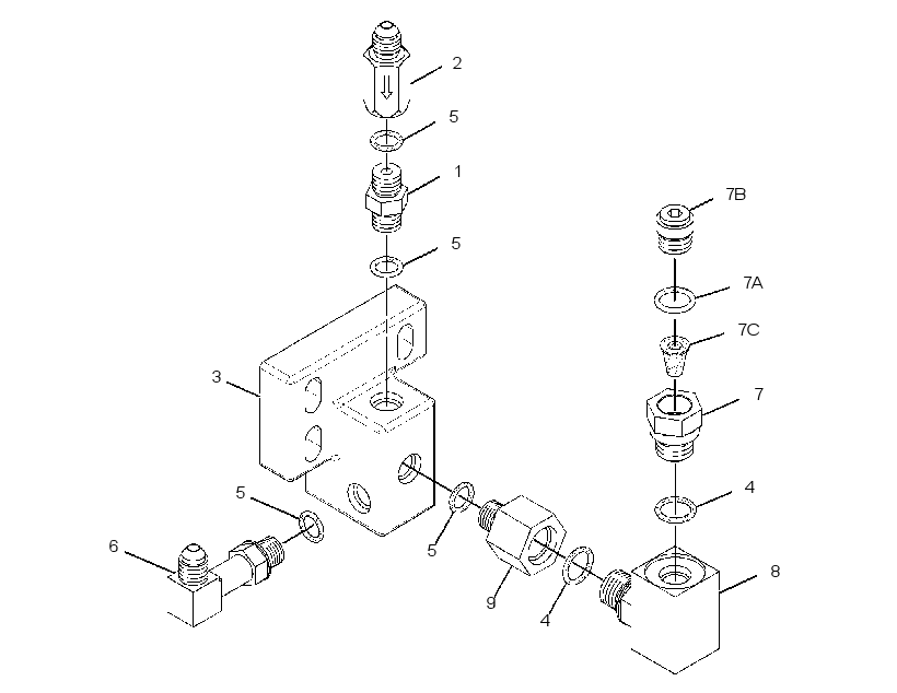 MANIFOLD GP-NOZZLE CLEANING 3081375 CAT