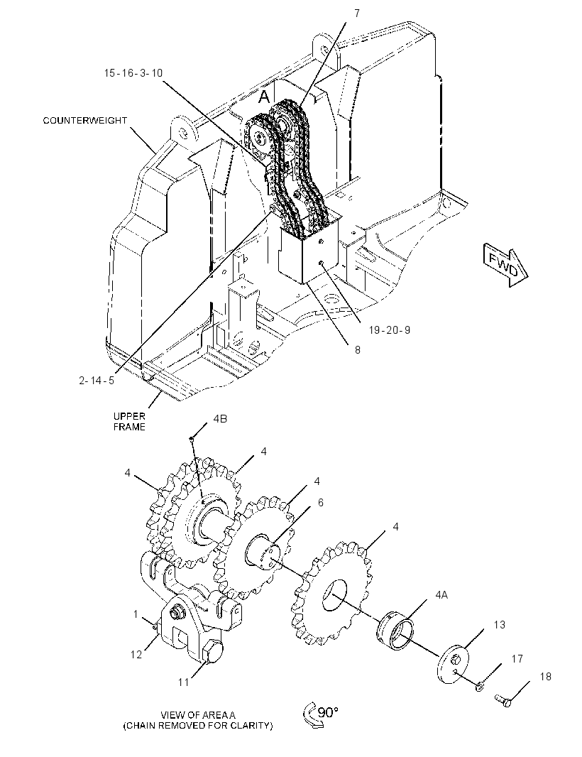 CHAIN GP-COUNTERWEIGHT 3262547 CAT