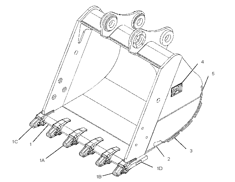 BUCKET AS-MASS EXCAVATOR 2506444 CAT