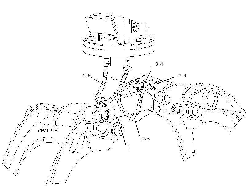 CYLINDER & LINES GP-GRAPPLE 3045533 CAT