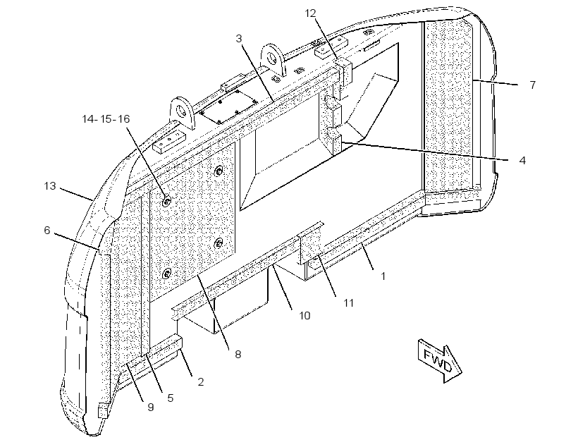 Противовес 3301326 CAT