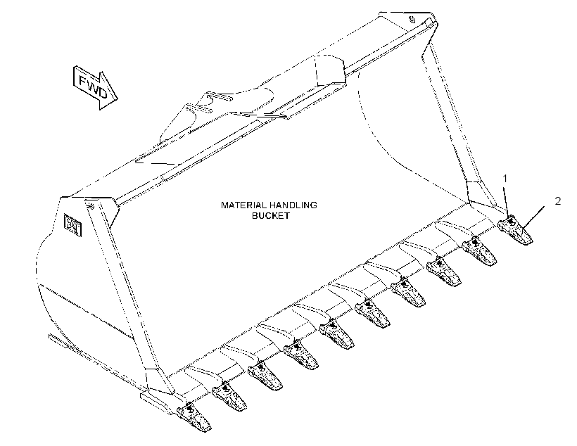 Коронка универсальная 3003855 CAT
