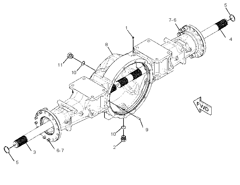 AXLE GP-FIXED 3145057 CAT