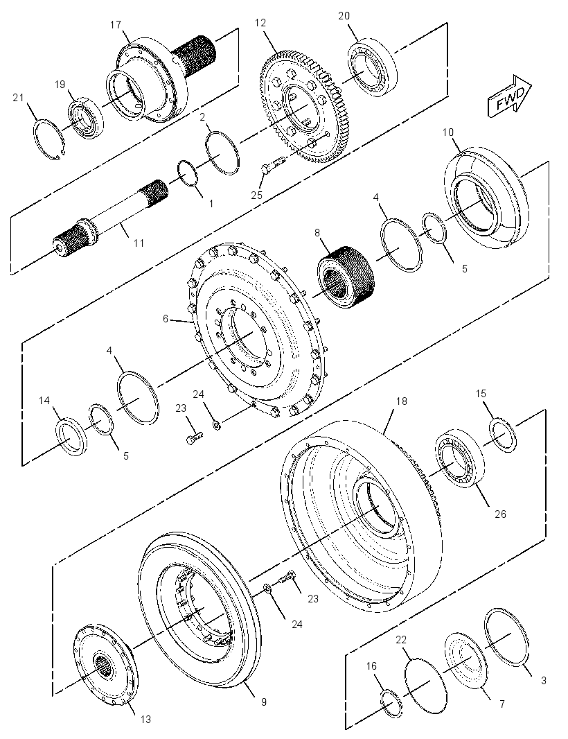 Гидротрансформатор 3025168 CAT