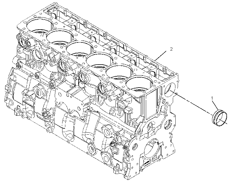 Блок цилиндров в сборе 2891555 CAT