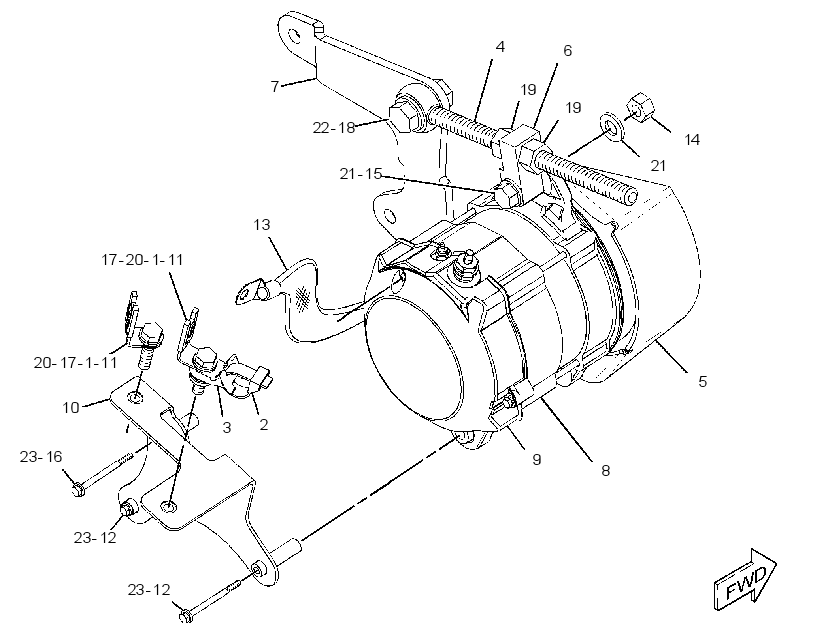 ALTERNATOR AR-CHARGING 3197443 CAT