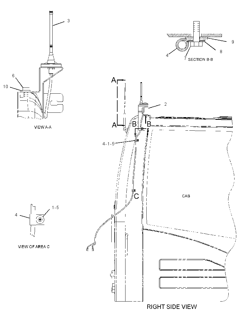 ANTENNA & MOUNTING GP 3194254 CAT