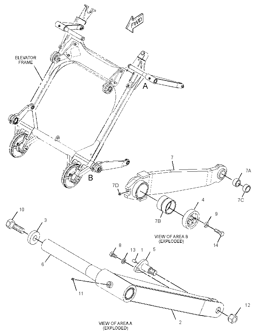 LINKAGE GP-ELEVATOR 3127841 CAT