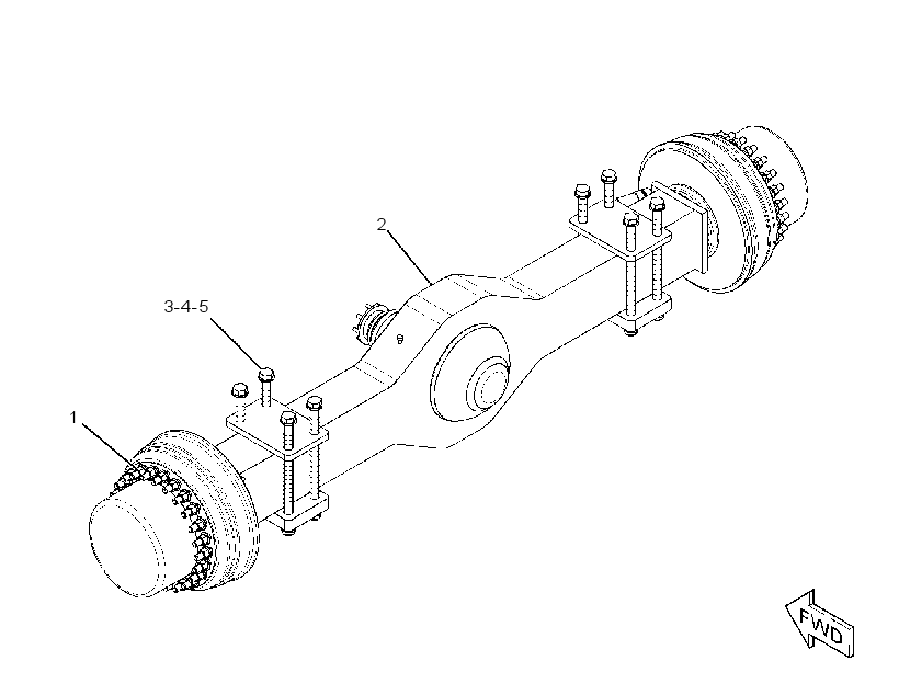 AXLE AR-REAR 2780858 CAT