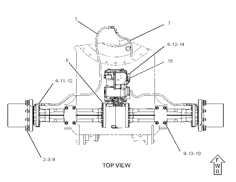 AXLE AR-REAR 3082459 CAT