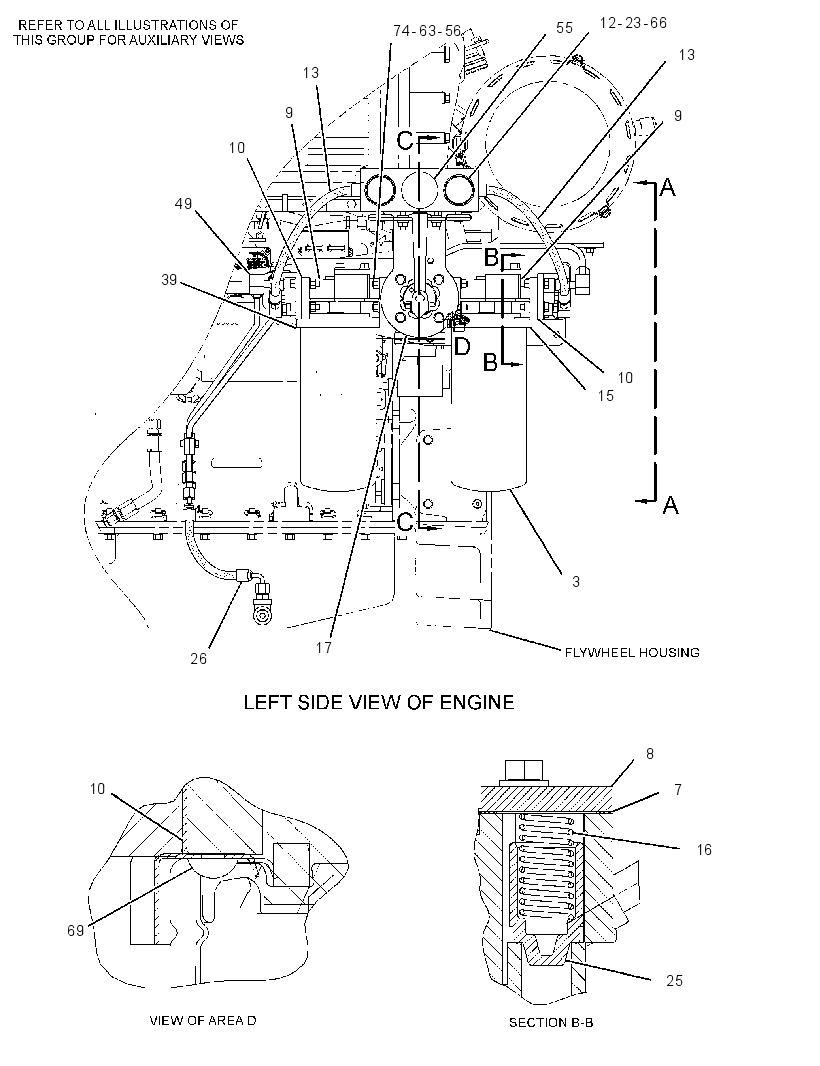 FILTER & LINES GP-ENGINE OIL 2956141 CAT