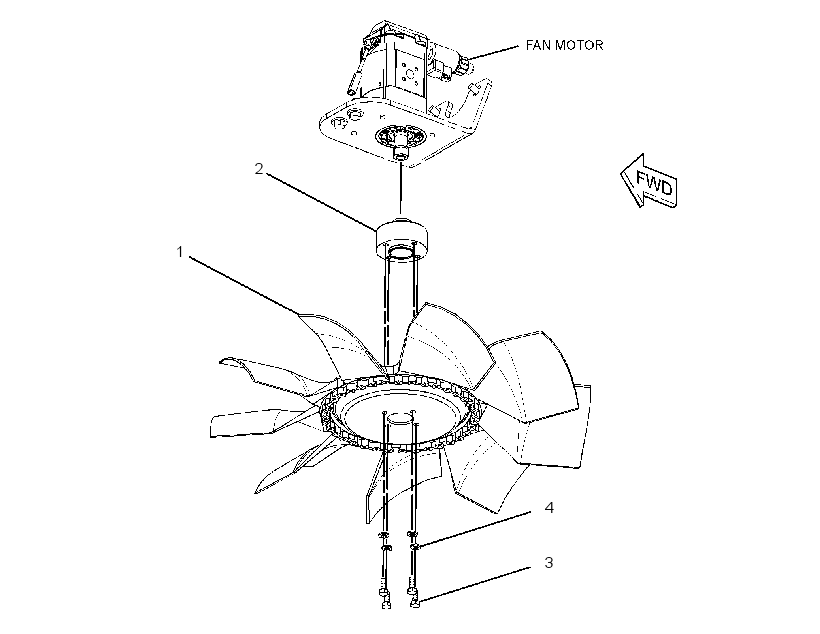 FAN GP-REVERSIBLE 3082430 CAT