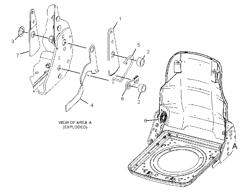 KIT-SEAT FRAME 3242897 CAT