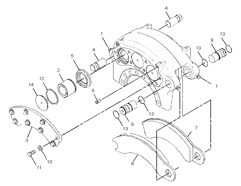 BRAKE GP-HYD CALIPER SERVICE 3108140 CAT