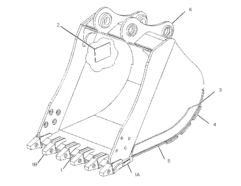 Ковш в сборе 3273609 CAT