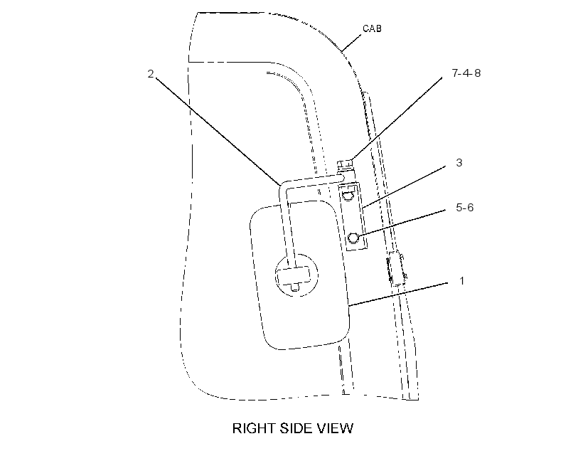 Зеркало заднего вида 3341186 CAT