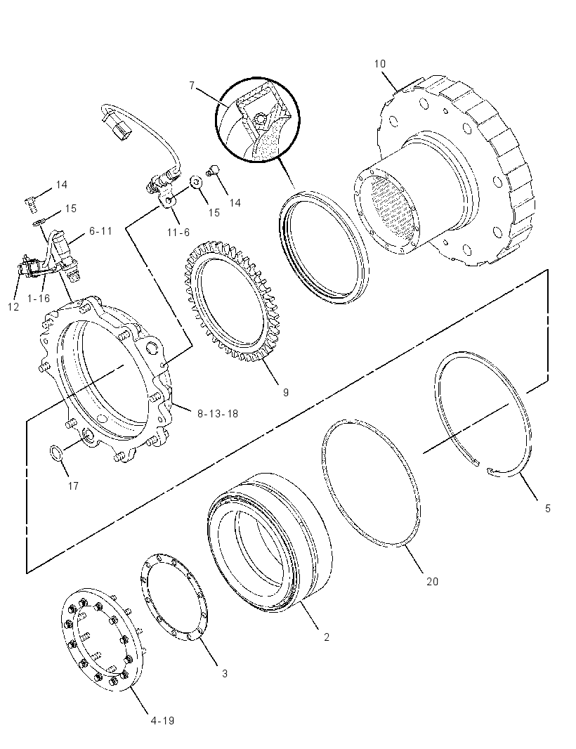 COUPLING GP-TRANSMISSION 3254677 CAT