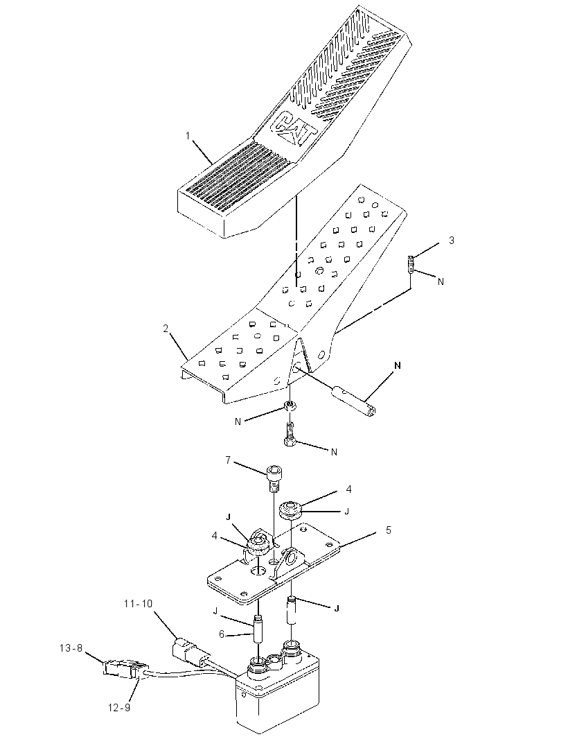 PEDAL GP 2976534 CAT