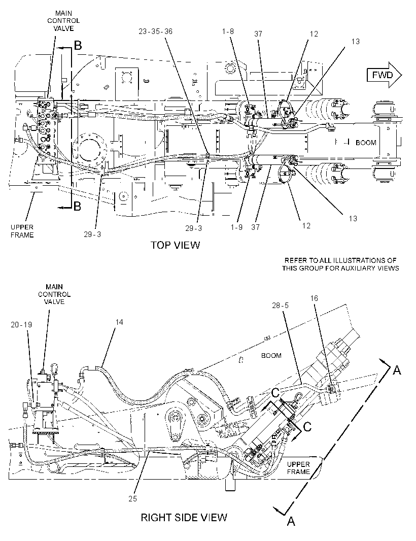 Трубопроводы системы плавности хода 3219973 CAT