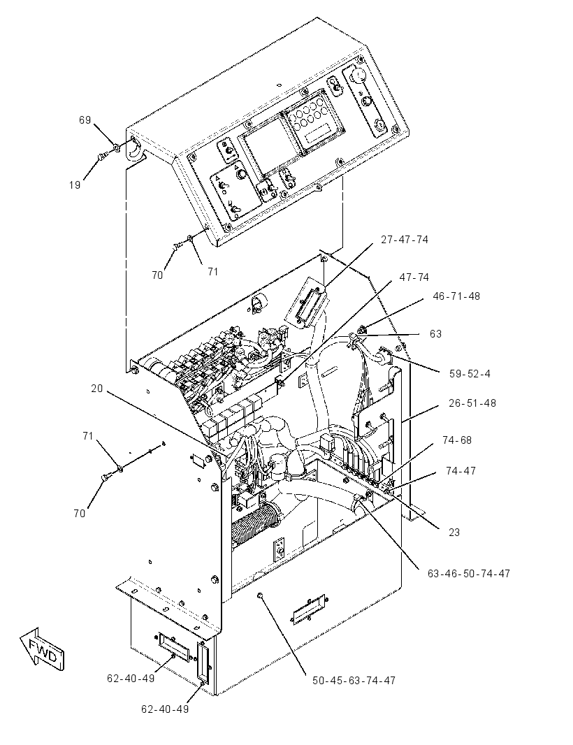 CONSOLE GP-INSTRUMENT 3187413 CAT