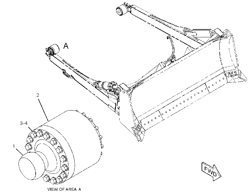 TRUNNION GP-BULLDOZER 2470852 CAT