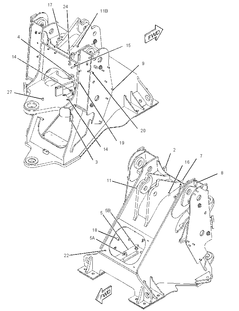 FRAME AS-LOADER 2377542 CAT