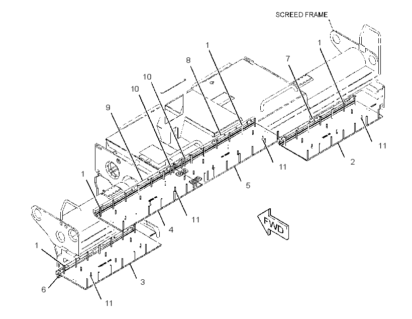 PLATE GP-SCREED 2480917 CAT