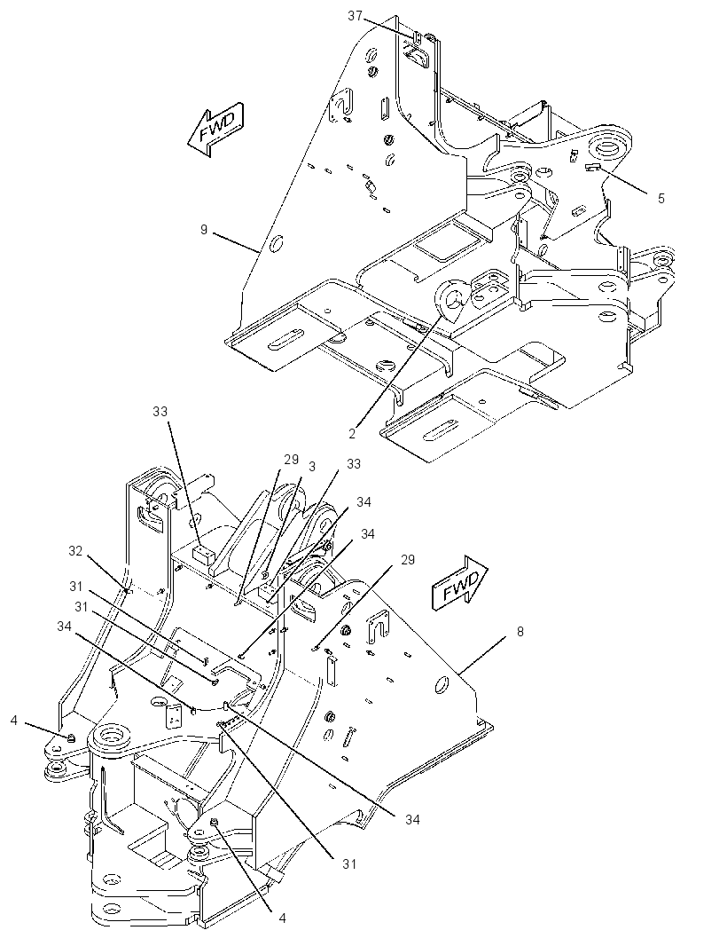FRONT FRAME ASSEMBLY 2574211 CAT