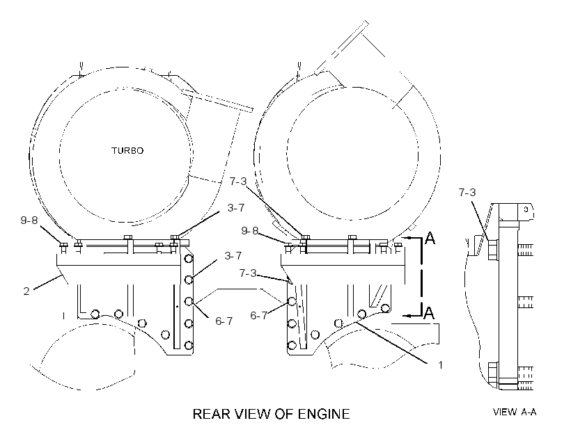 MOUNTING GP-TURBOCHARGER 1749693 CAT