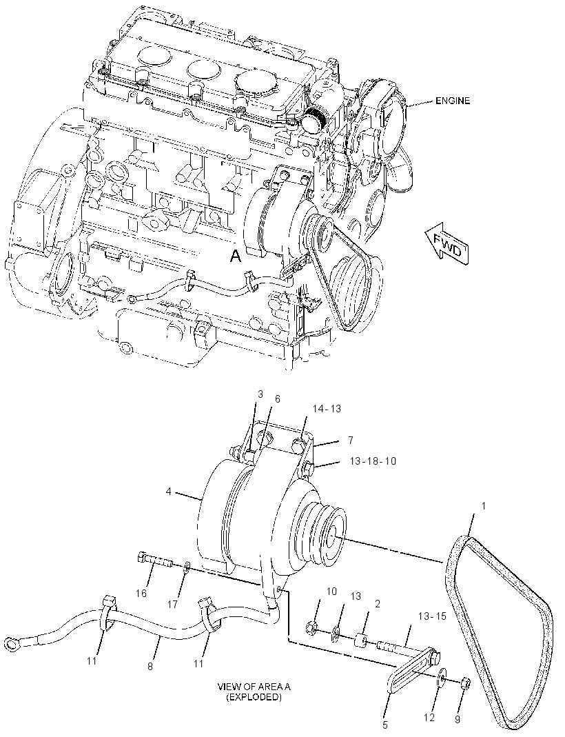 Генератор зарядный 3215183 CAT
