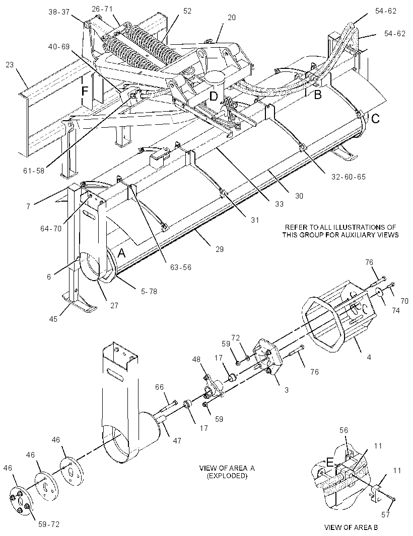 FRAME GP-BROOM 1666695 CAT