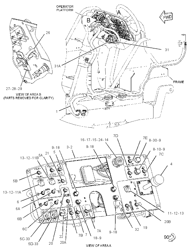 Панель управления 3266139 CAT