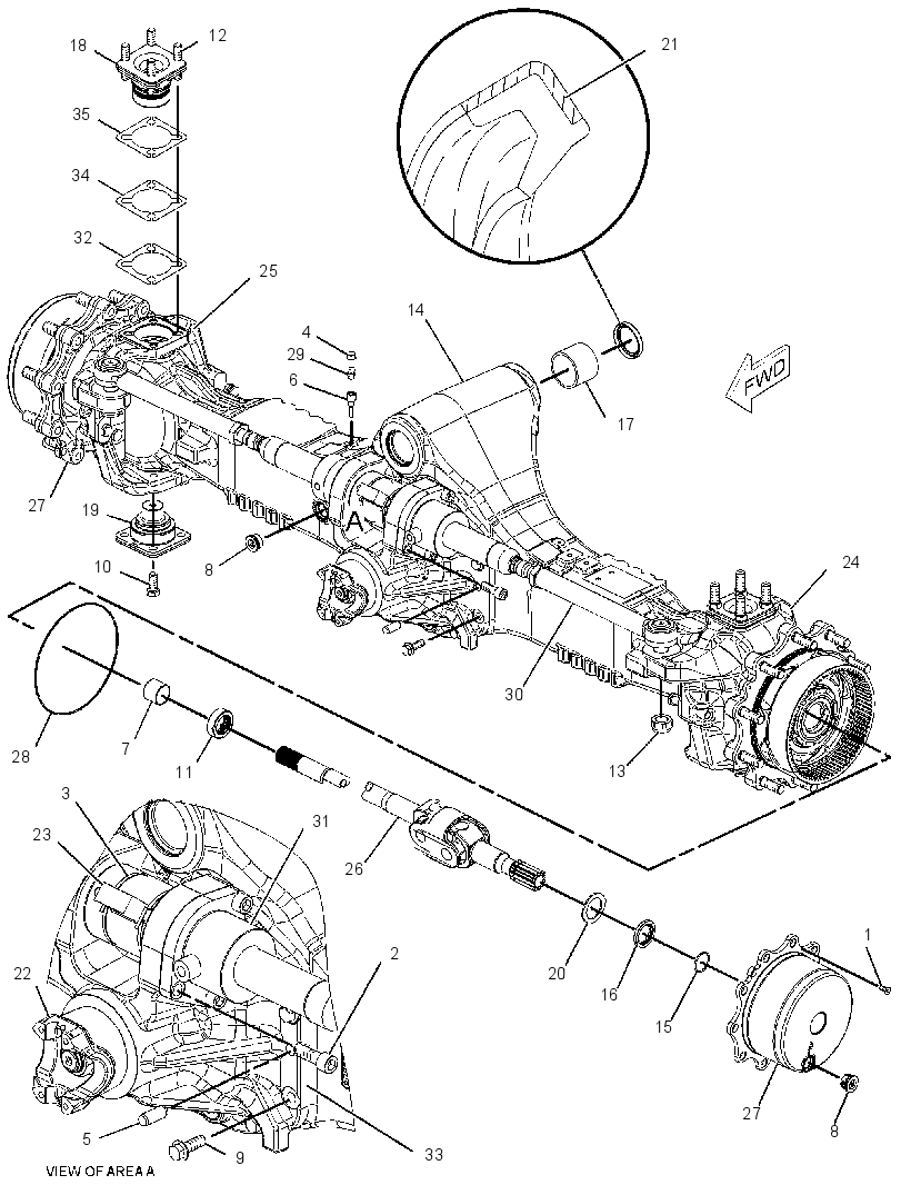 AXLE GP-DRIVE & STEERING 2310709 CAT