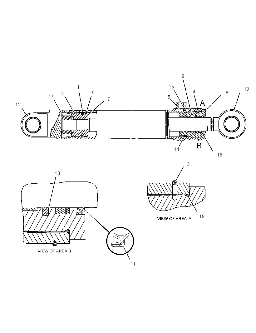 CYLINDER GP-VARIABLE ADJ BOOM 3044915 CAT