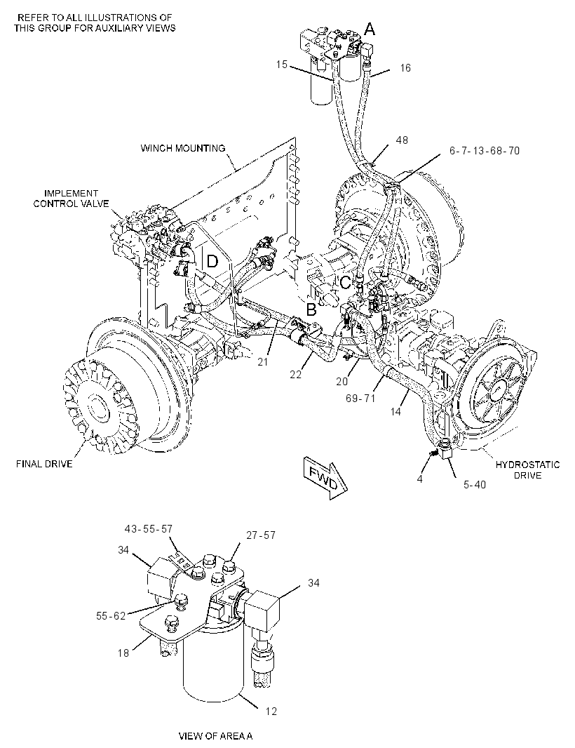 LINES GP-WINCH 2551151 CAT