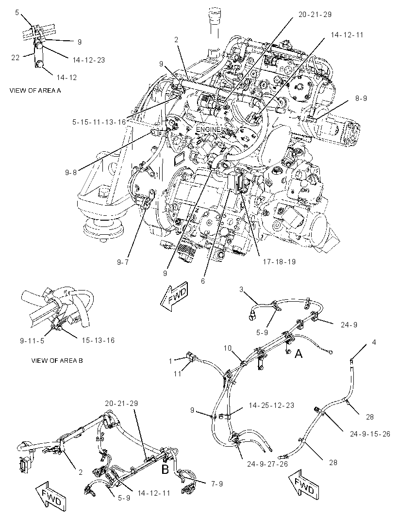 WIRING GP-POWER TRAIN 2298249 CAT