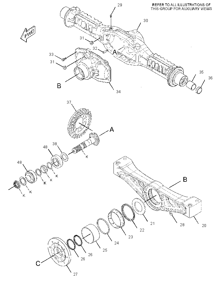 AXLE GP-OSCILLATING 2907862 CAT