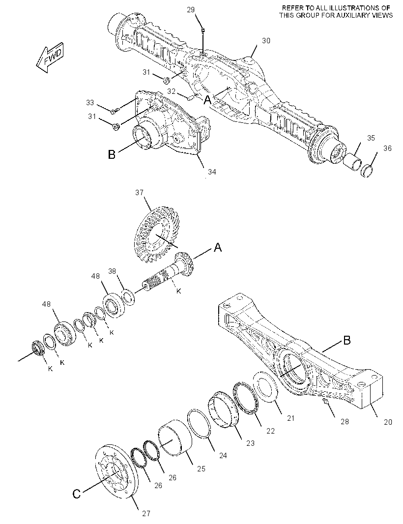 AXLE GP-OSCILLATING 2907860 CAT