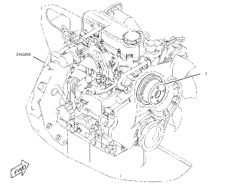 PULLEY GP-FAN & ALT DRIVE 2797135 CAT