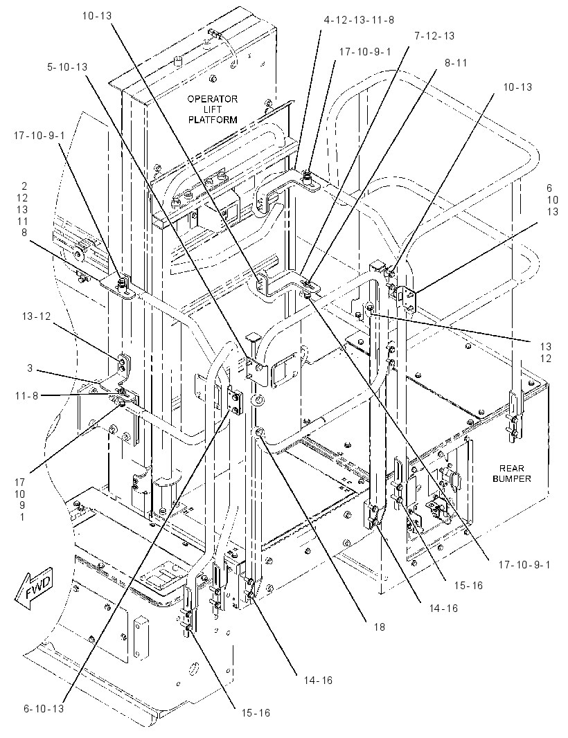 HARDWARE GP-HANDRAIL MOUNTING 3124968 CAT