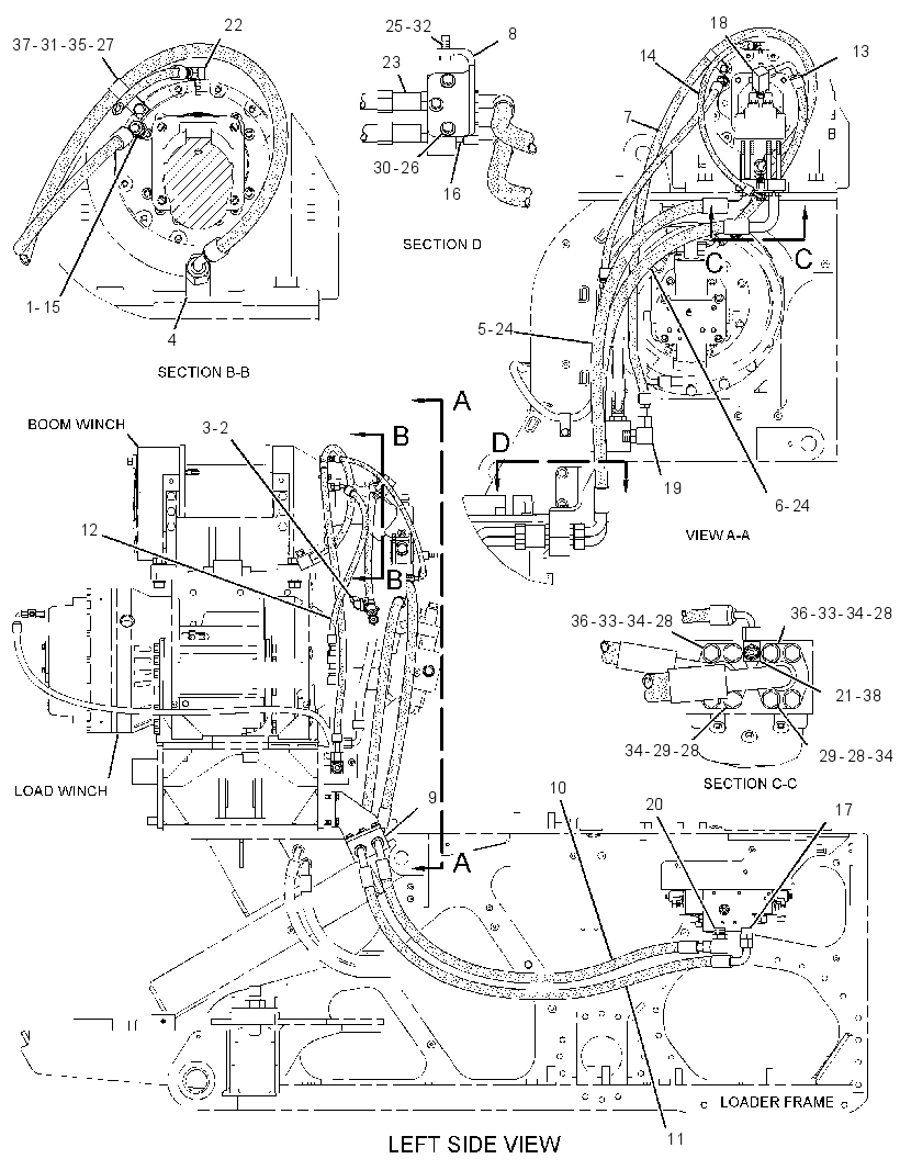 LINES GP-WINCH 2904584 CAT