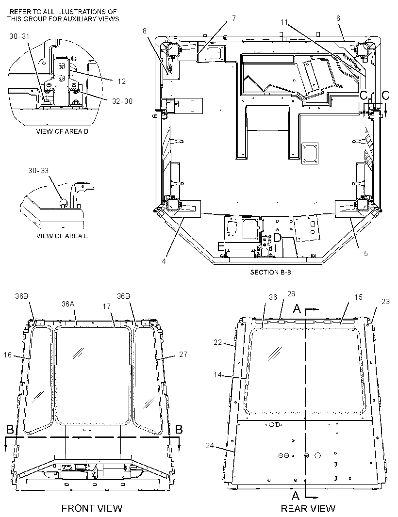 Кабина закрытая с ROPS 2926895 CAT