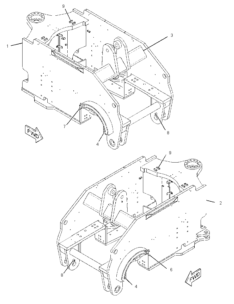 FRAME AS-FRONT 2572539 CAT