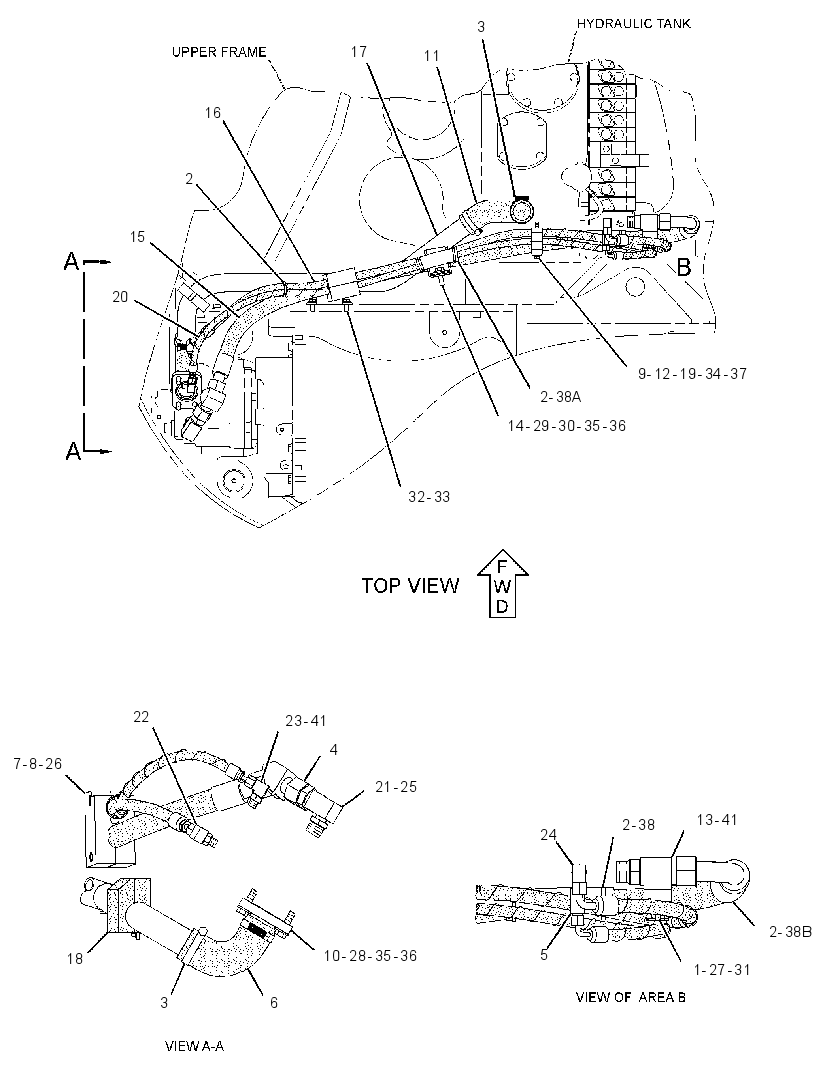 LINES GP-HYDRAULIC PUMP 2668119 CAT