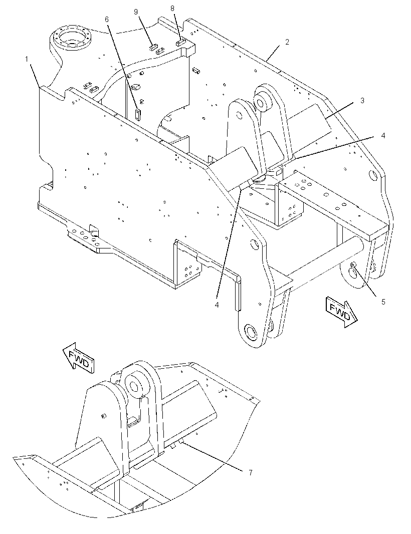 FRAME AS-FRONT 2572538 CAT
