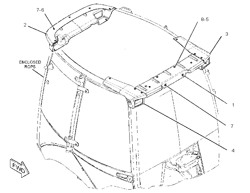 ROOF GP-CAB 3239102 CAT
