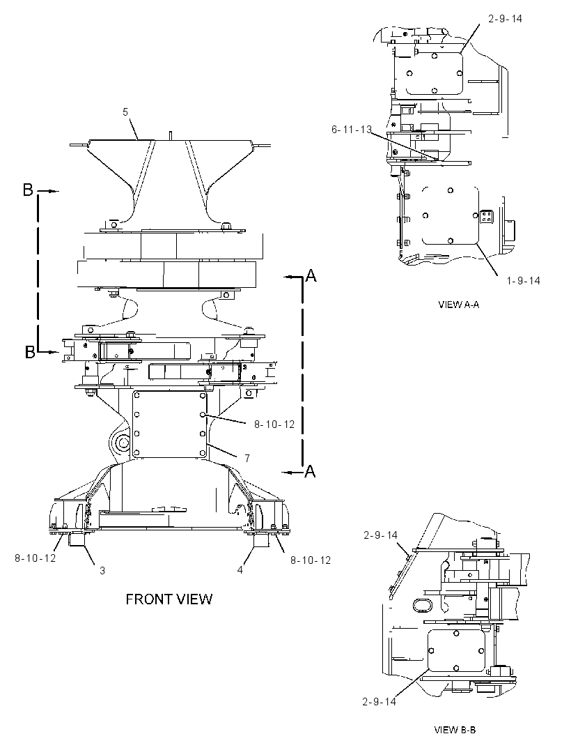 FRAME GP-FELLING HEAD 3341013 CAT