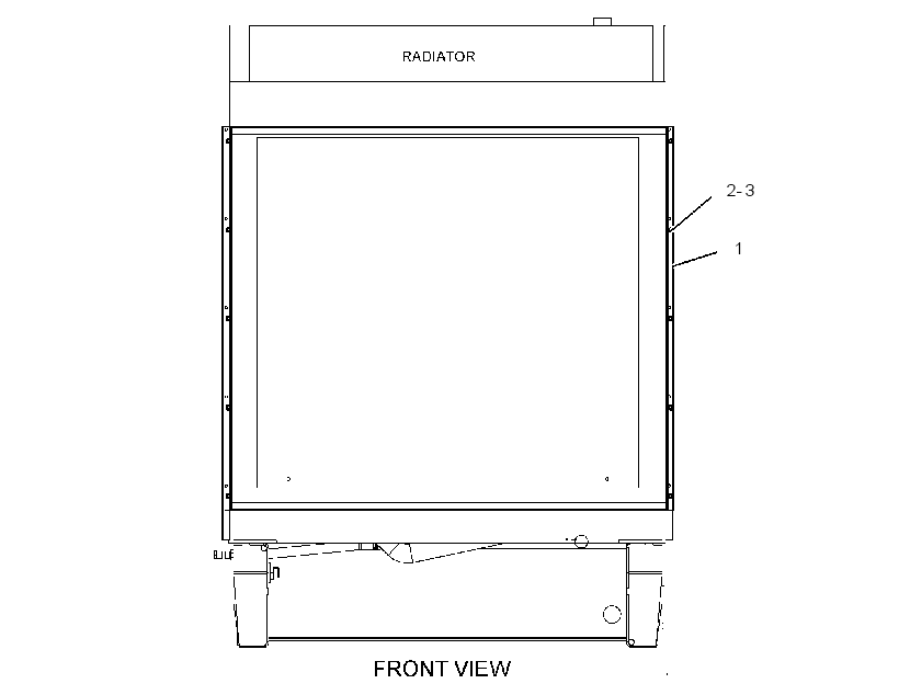 FLANGE GP-RADIATOR 2500385 CAT