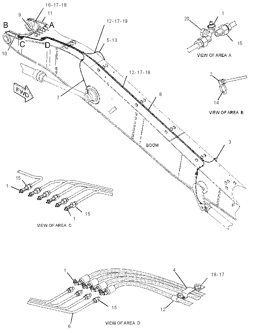 Трубопроводы смазки 3282706 CAT