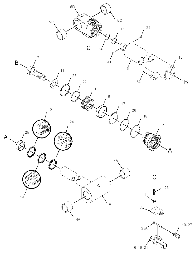 CYLINDER GP-BACKHOE BUCKET 2107087 CAT